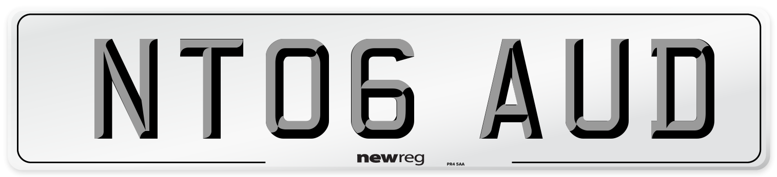 NT06 AUD Number Plate from New Reg